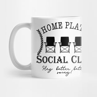 Home Plate Social Club, Midday, Softball Mom, Softball Dad, Softball Game Day, Softball Grandma, Softball Family Mug